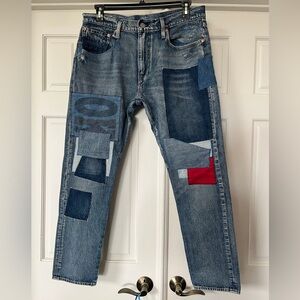 Just like Brand New Levi’s Men's Premium Patchwork Denim Jeans